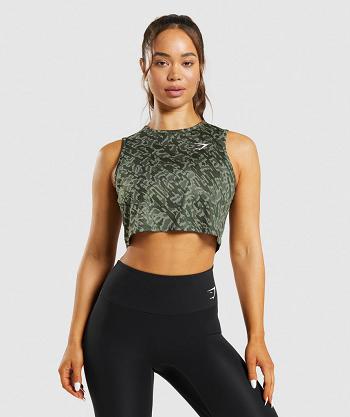 Corp Tops Gymshark Entrenamiento Mujer Verde | CO 2502XYU